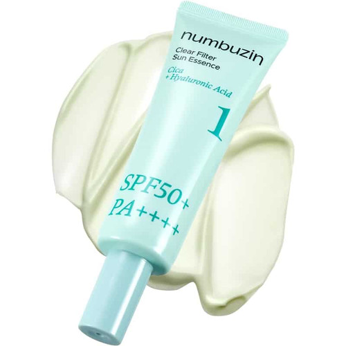 اسنس ضدآفتاب SPF50 نامبوزین numbuzin حاوی سنتلا و هیالورونیک اسید مدل No.1 Clear Filter Sun Essence(50 میل)
