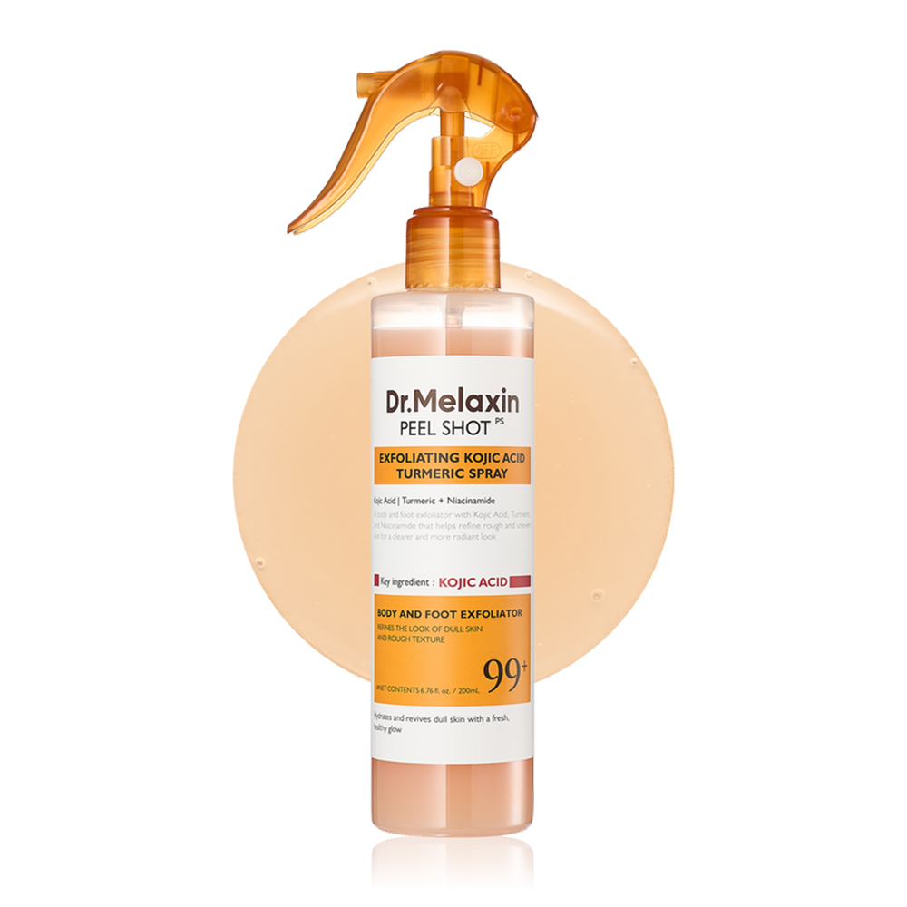 اسپری پیل شات کوجیک اسید لایه بردار و روشن کننده بدن دکتر ملاکسین