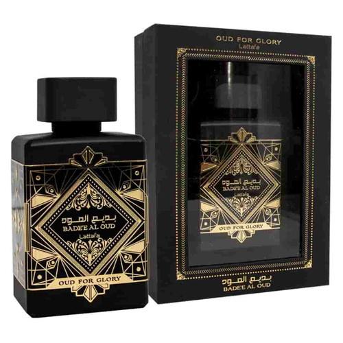 ادکلن بدیع العود مشکی لطافه حجم 100 میلی لیتر اورجینال | Lattafa Badee Al Oud For Glory