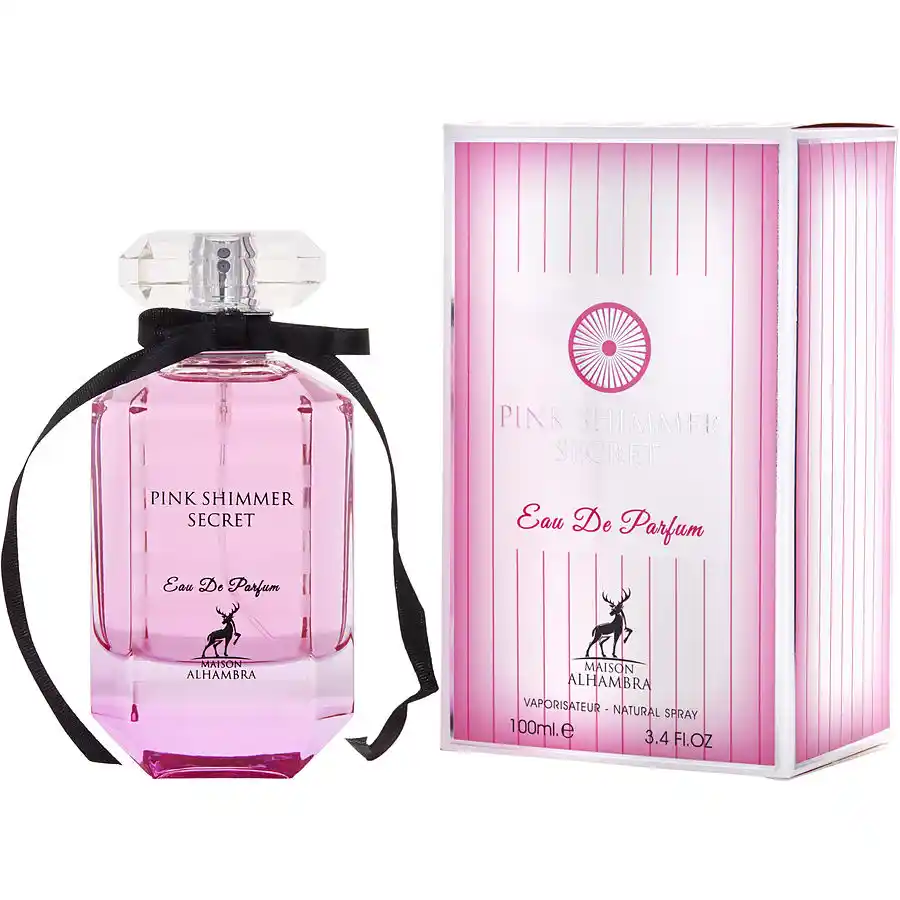 ادکلن پینک شیمر سکرت الحمبرا مشابه ویکتوریا سکرت بامب شل حجم 100 میلی لیتر اورجینال | Alhambra Pink Shimmer Secret