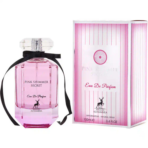 ادکلن پینک شیمر سکرت الحمبرا مشابه ویکتوریا سکرت بامب شل حجم 100 میلی لیتر اورجینال | Alhambra Pink Shimmer Secret