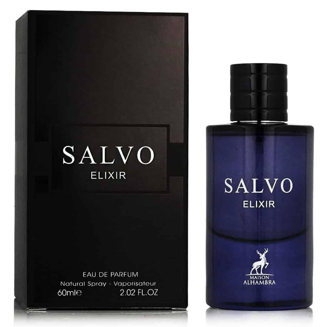 ادکلن سالوو الکسیر الحمبرا مشابه رایحه ساواج الکسیر حجم 60 میلی لیتر اورجینال | ALHAMBRA SALVO ELIXIR