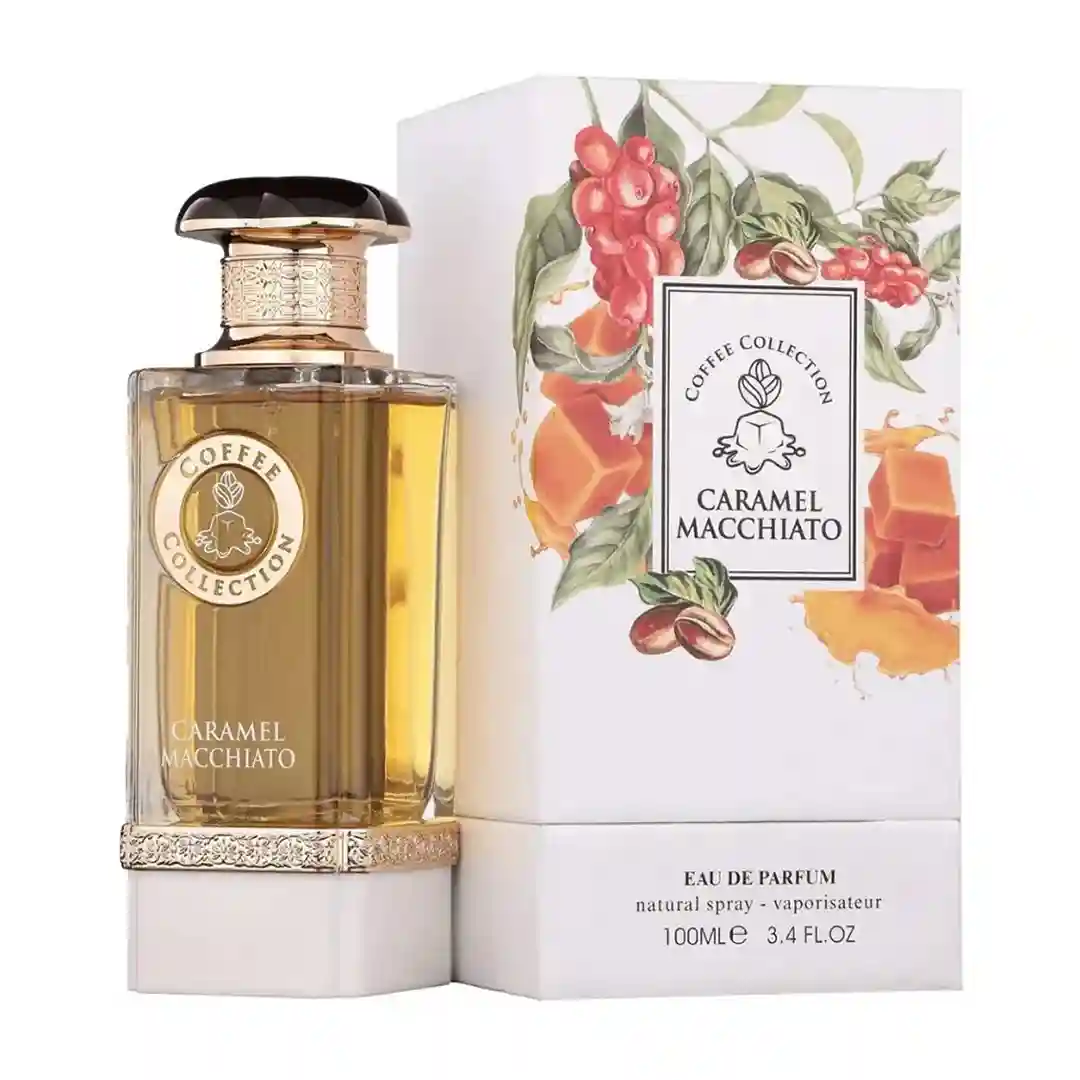 ادکلن کارامل ماکیاتو کافی کالکشن فرگرنس ورد حجم 100 میلی لیتر اورجینال | Fragrance World Caramel Macchiato Coffee Collection