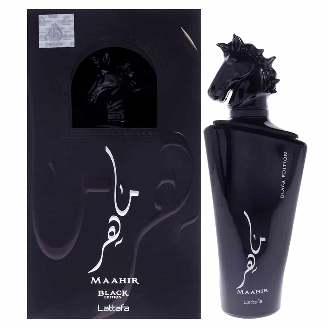 ادکلن ماهر مشکی لطافه پراید حجم 100 میلی لیتر اورجینال | Lattafa Maahir Black