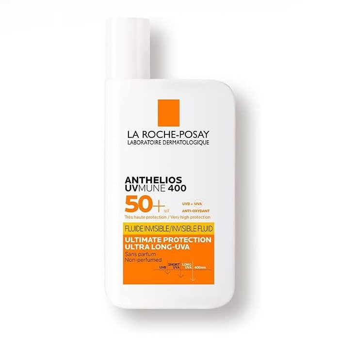 ضدآفتاب فلوئیدی لاروش پوزای La Roche-Posay مدل Invisible Fluid Anthelios Uvmune 400 حجم 50 میل اصلی به شرط اصالت برند: لاروش پوزای La Roche Posay