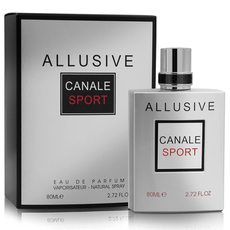 عطر ادکلن الوسیو کانال اسپورت شنل آلور هوم اسپورت فراگرنس ورد حجم‌۸۰میل Fragrance world Allusive Canale sport