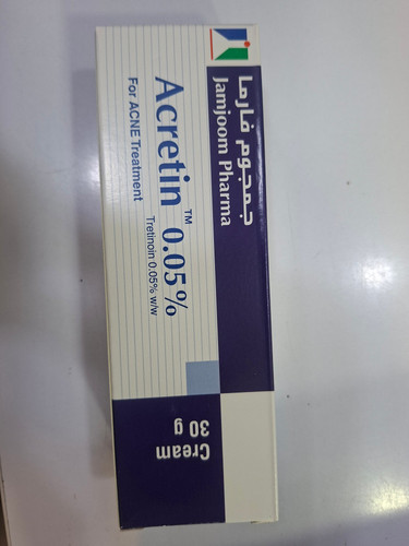 کرم ضدجوش و ضدلک ترتینوئین 0.05 اکرتین جمجوم فارماJamjoom Pharma Acretin Tretinoin Cream 0.05%