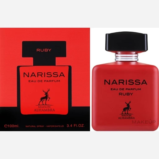 عطر ادکلن زنانه نارسیسو رودریگز رژ قرمز ناریسا روبی میسون الحمبرا حجم ۱۰۰میلAlhambra Narciso Ruby Narciso Rodriguez Rouge