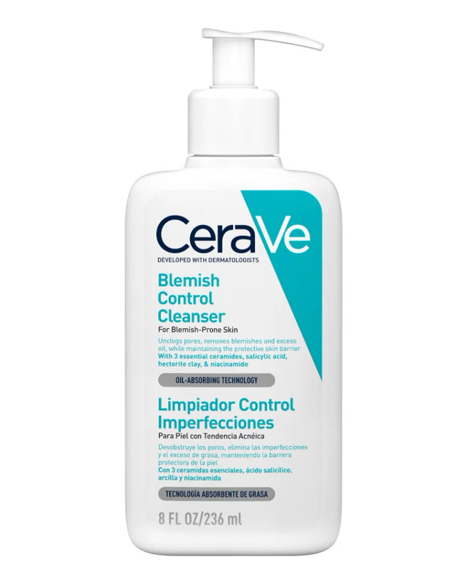 شوینده کنترل کننده اصلی سراوی مناسب لک پوست های مستعد آکنه حجم236ml اصلی به تضمین اصالت برند: سراوی Cerave