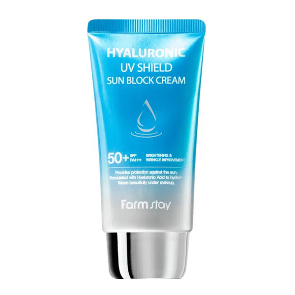 ضد آفتاب هیالورونیک یو وی شیلد فارم استی Farm Stay Hyaluronic Uv Shield Sun Block Cream Spf 50
