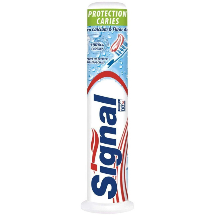 خمیردندان پمپی ضد پوسیدگی سیگنال Signal Protection Caries حجم 100 میلی لیتر برند: سیگنال