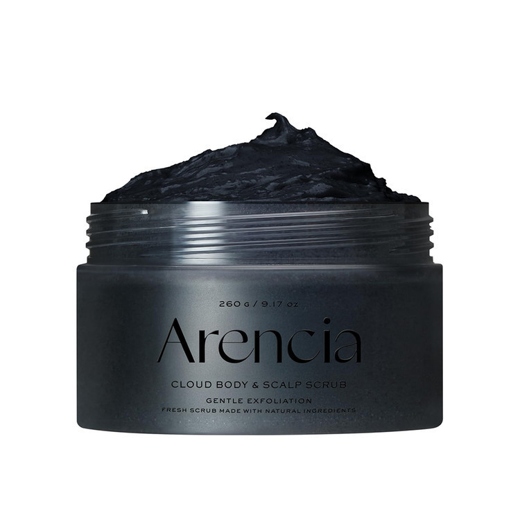 اسکراب ابری چای سیاه و یورو آرنسیا مناسب بدن و پوست سر برند: آرنسیا ARENCIA