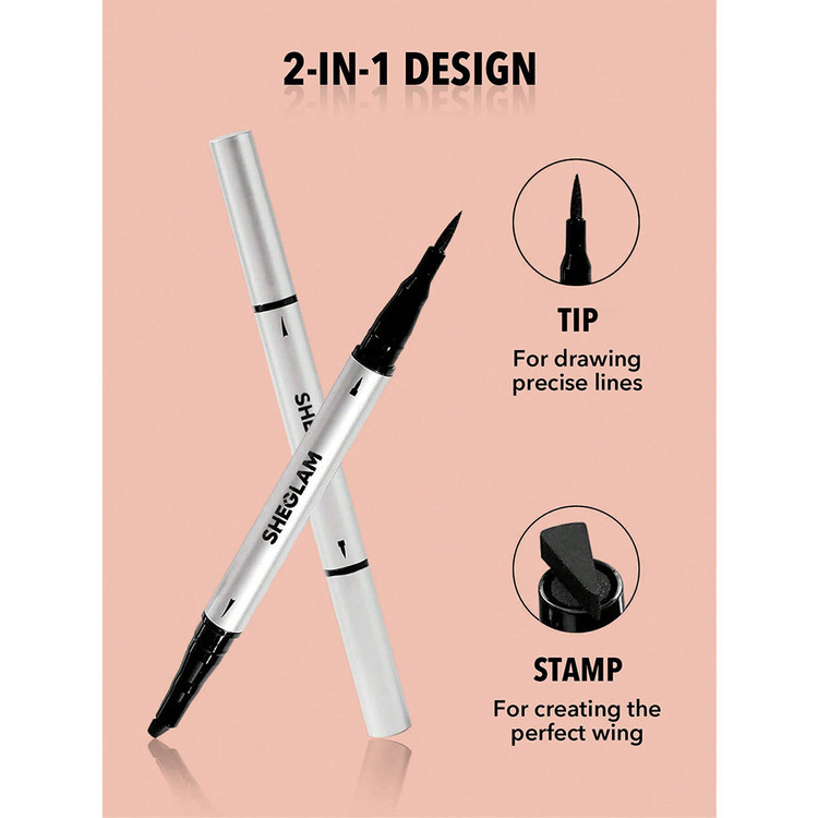 خط چشم 2 سره ضدآب شیگلم مدل Wing It SHEGLAM Wing It Waterproof Liner Duo برند: شیگلم
