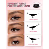 خط چشم دوطرفه استامپ دار شیگلم مدل Insta Wing Heart Stamp