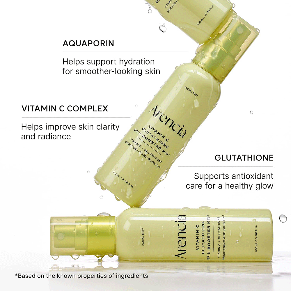 میست ویتامین C و گلوتاتیون آرنسیا حجم۱۰۰میل 100ml | Arencia Vitamin C Glutathione Skin Booster Mist برند: آرنسیا ARENCIA